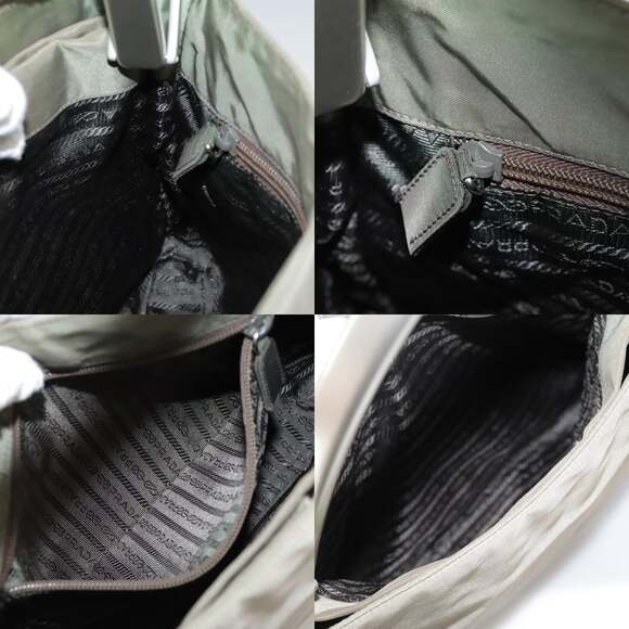 PRADA Shoulder Bag Nylon Khaki - Picture 12 of 13